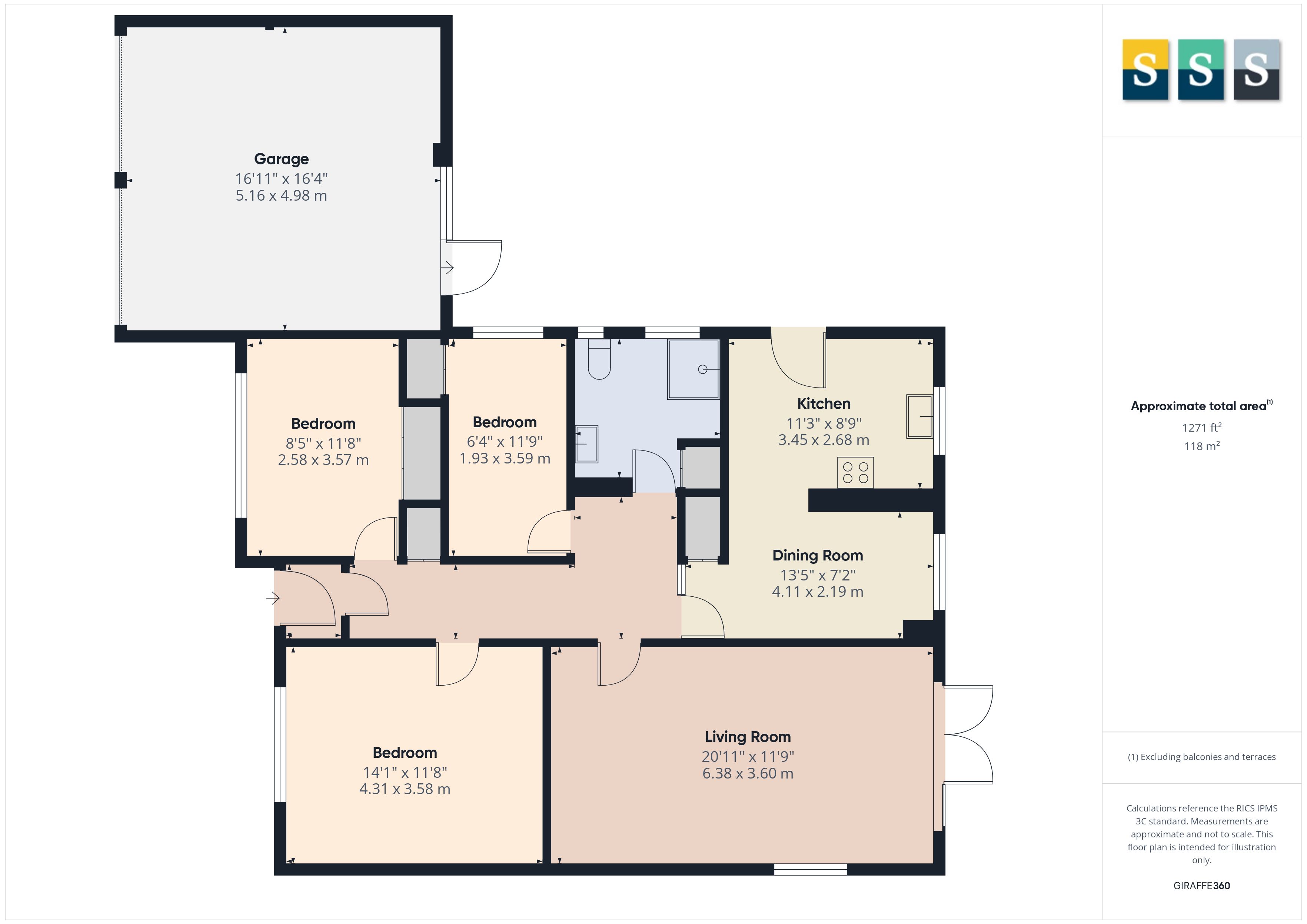 12, Claydon Road, Surrey floorplan