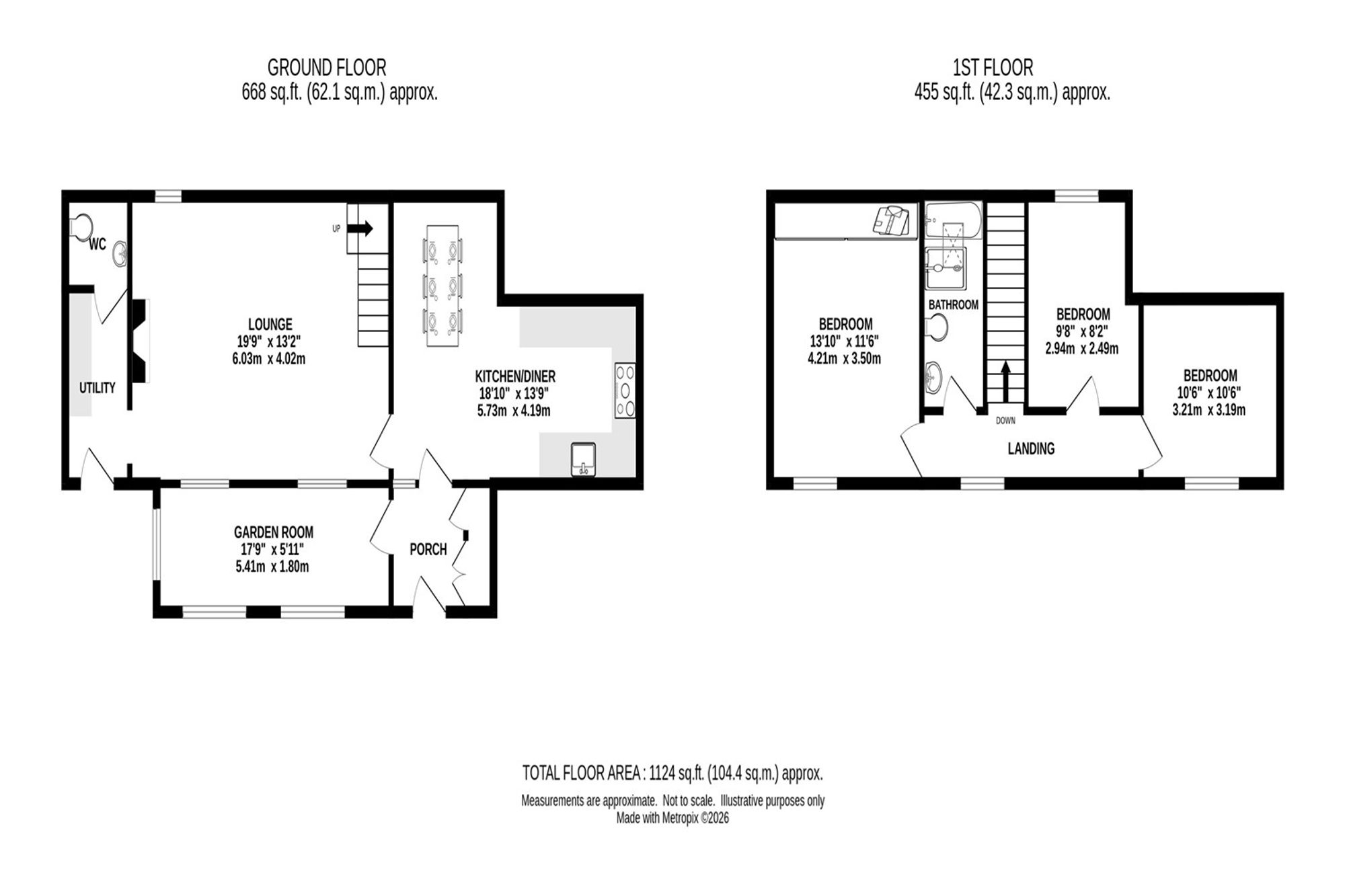 Rosebank Higher Hallsteads, Buxton floorplan