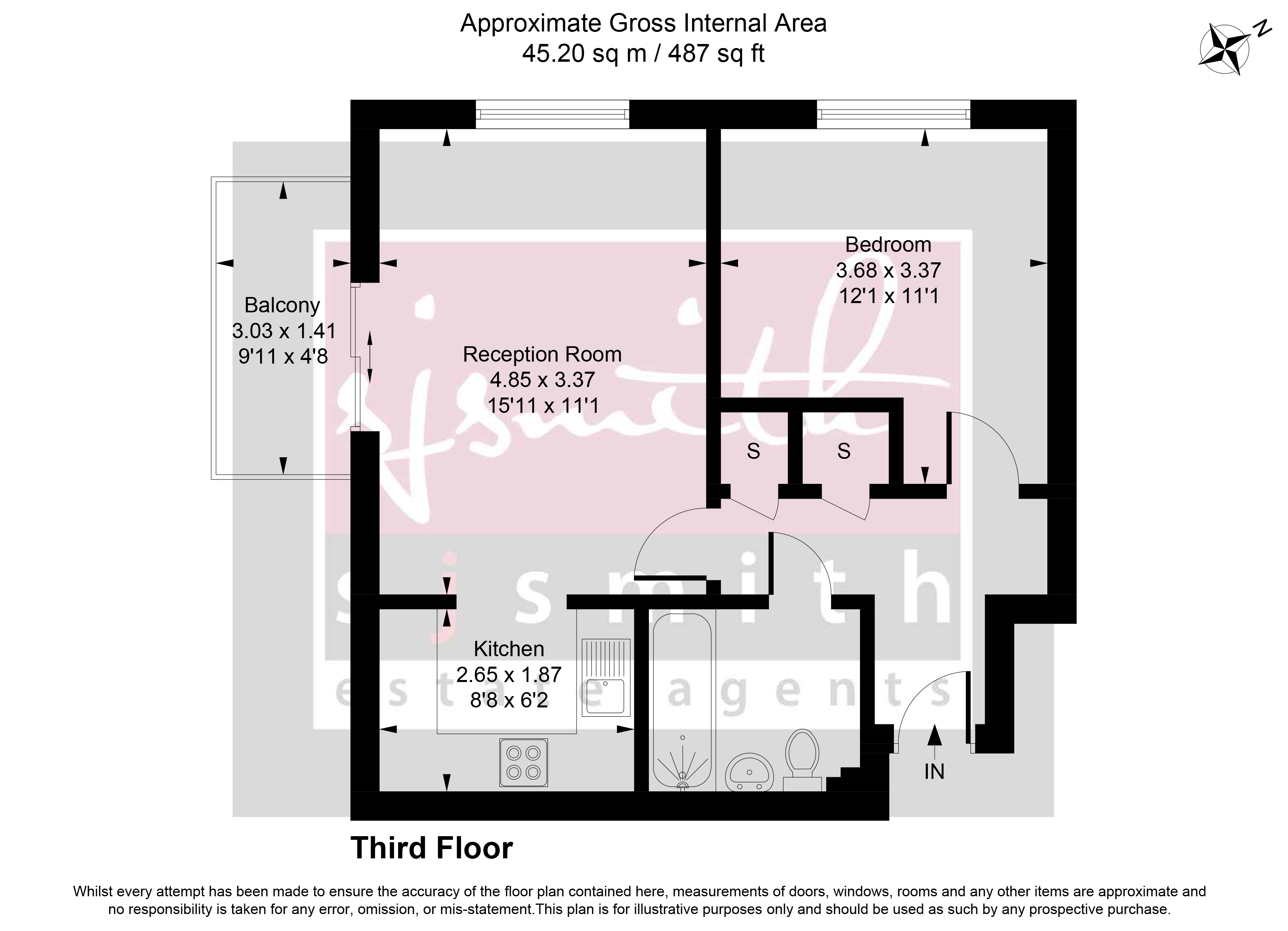 207, Wooldridge Close, Feltham floorplan