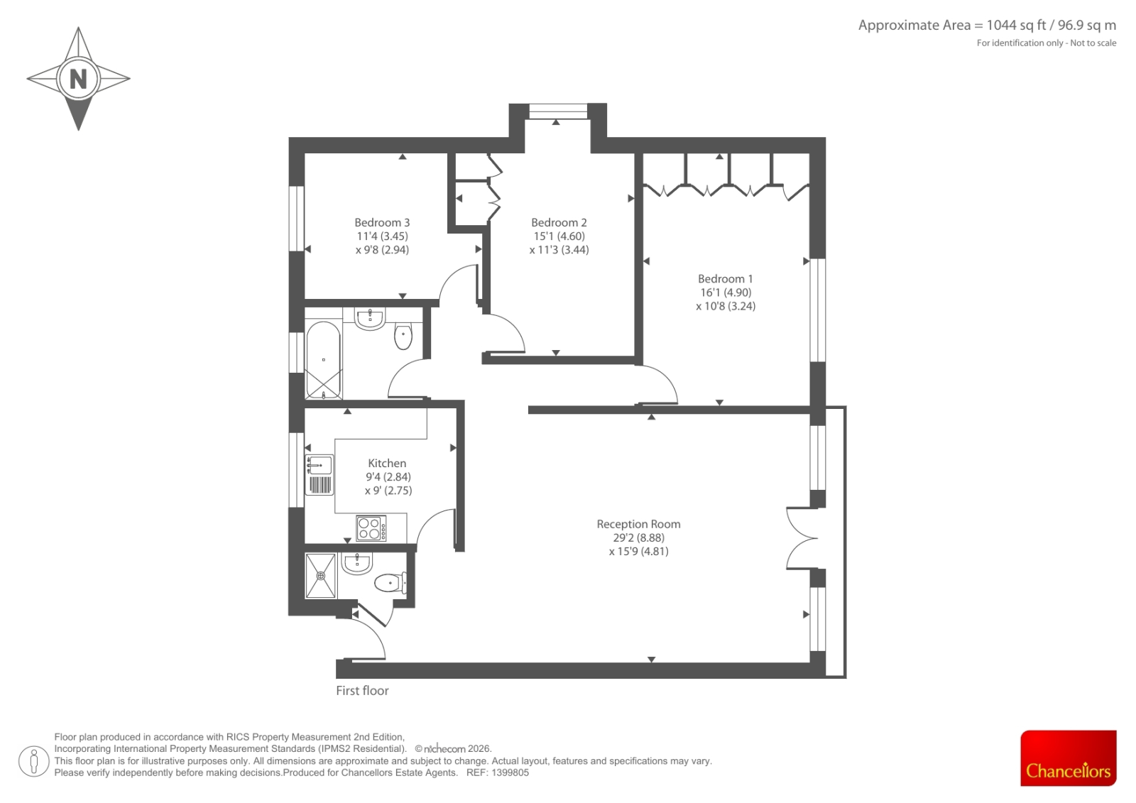 Flat 6 Salisbury Court,, Salisbury Avenue, London floorplan