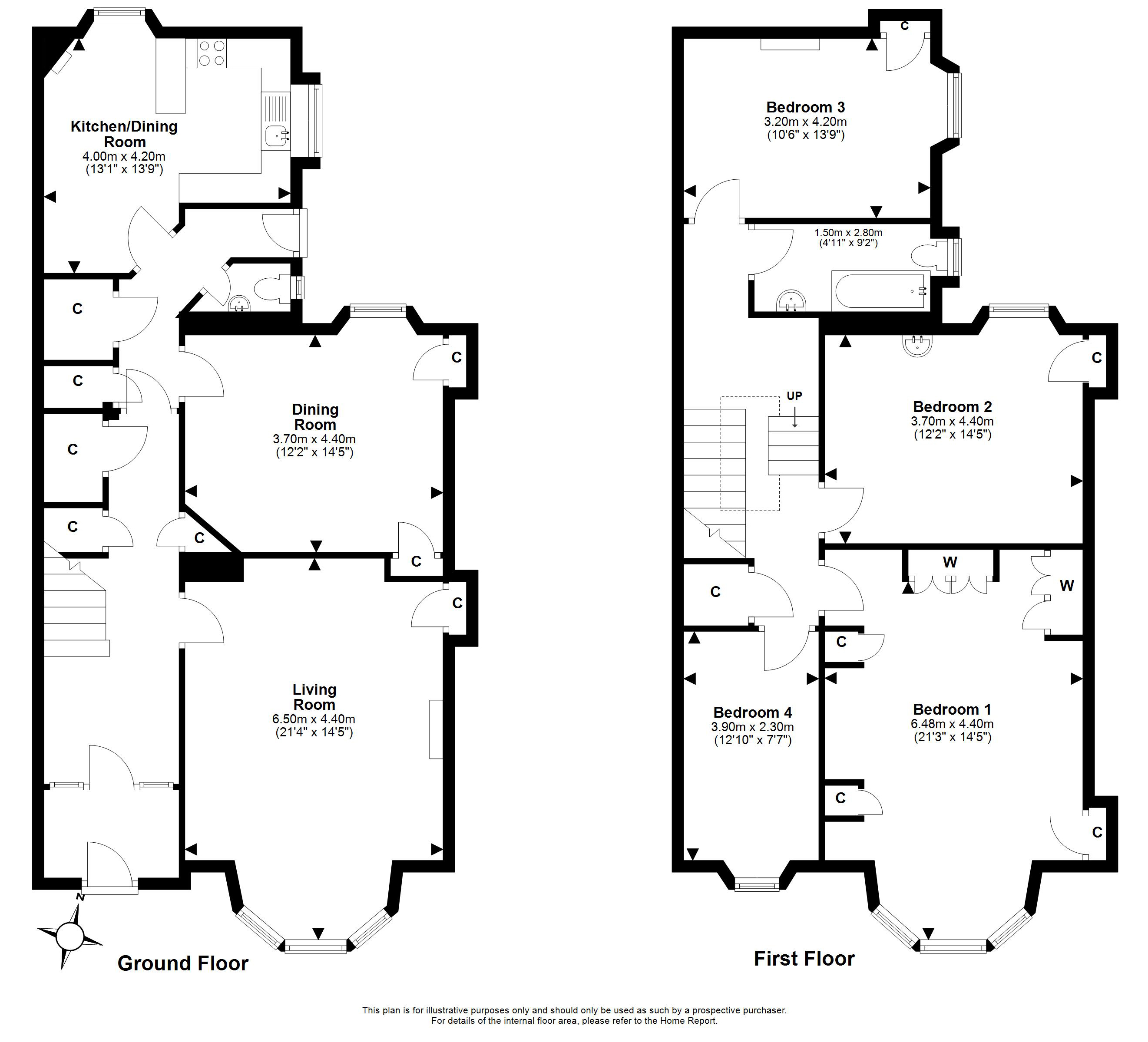 9, Denham Green Terrace, Trinity, Edinburgh floorplan