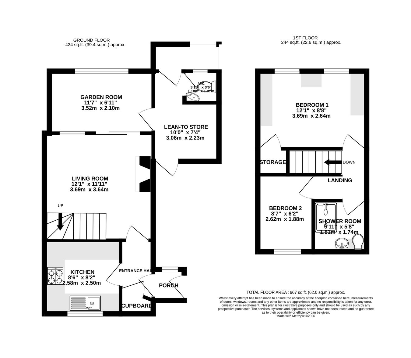 24, The Newlands, Abergavenny floorplan