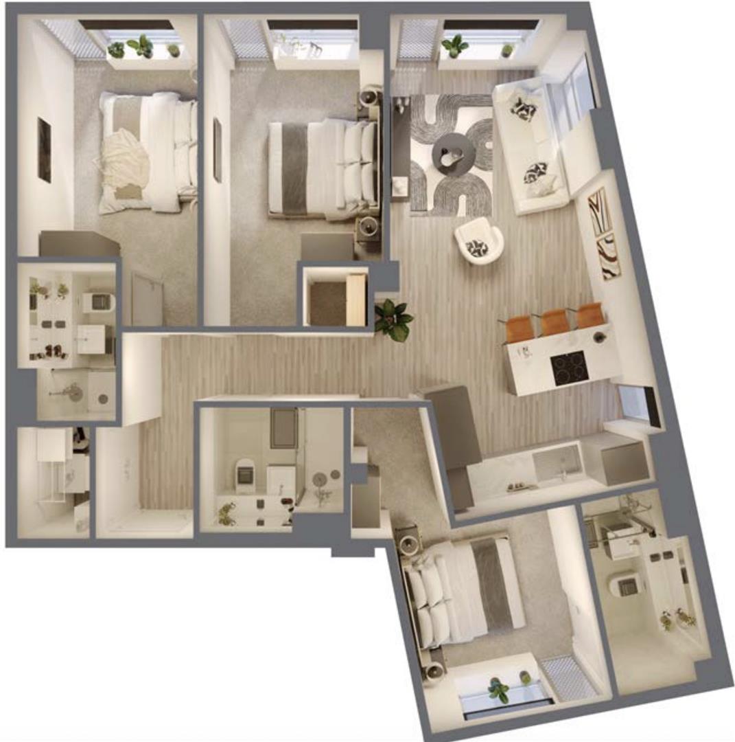 11 One Victoria, 9 Great Ducie Street, Manchester floorplan