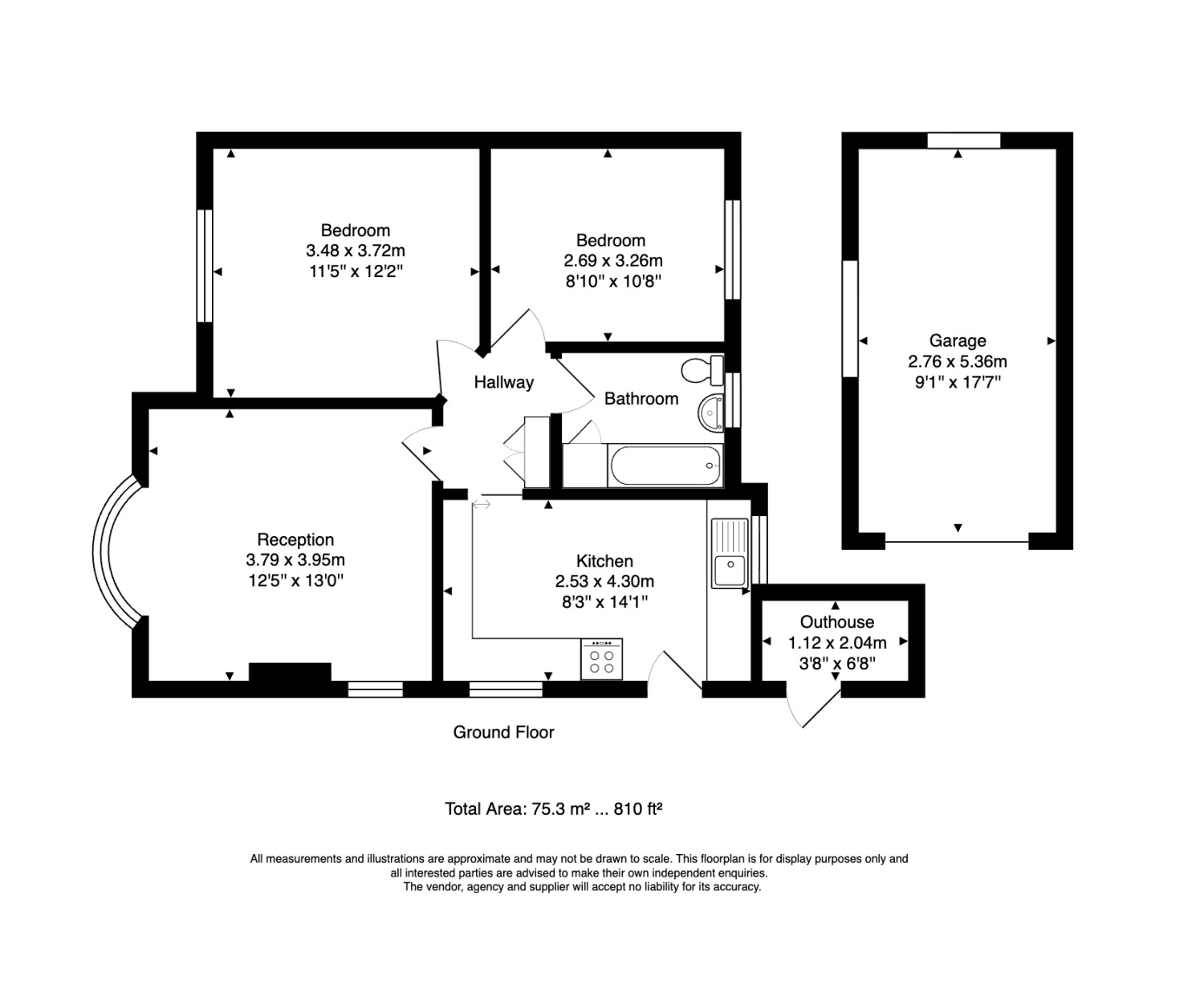44, Festival Avenue, Leicester floorplan