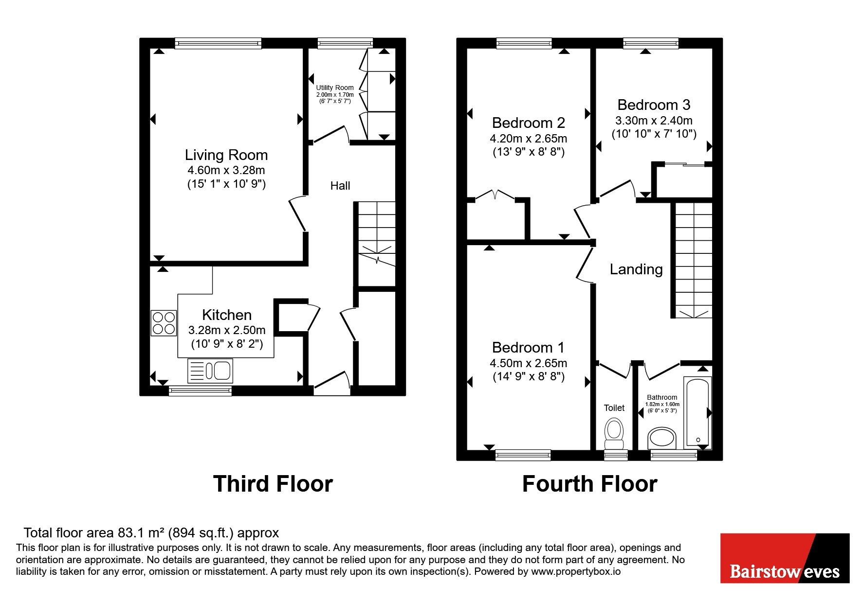 12, Searles Close, London floorplan