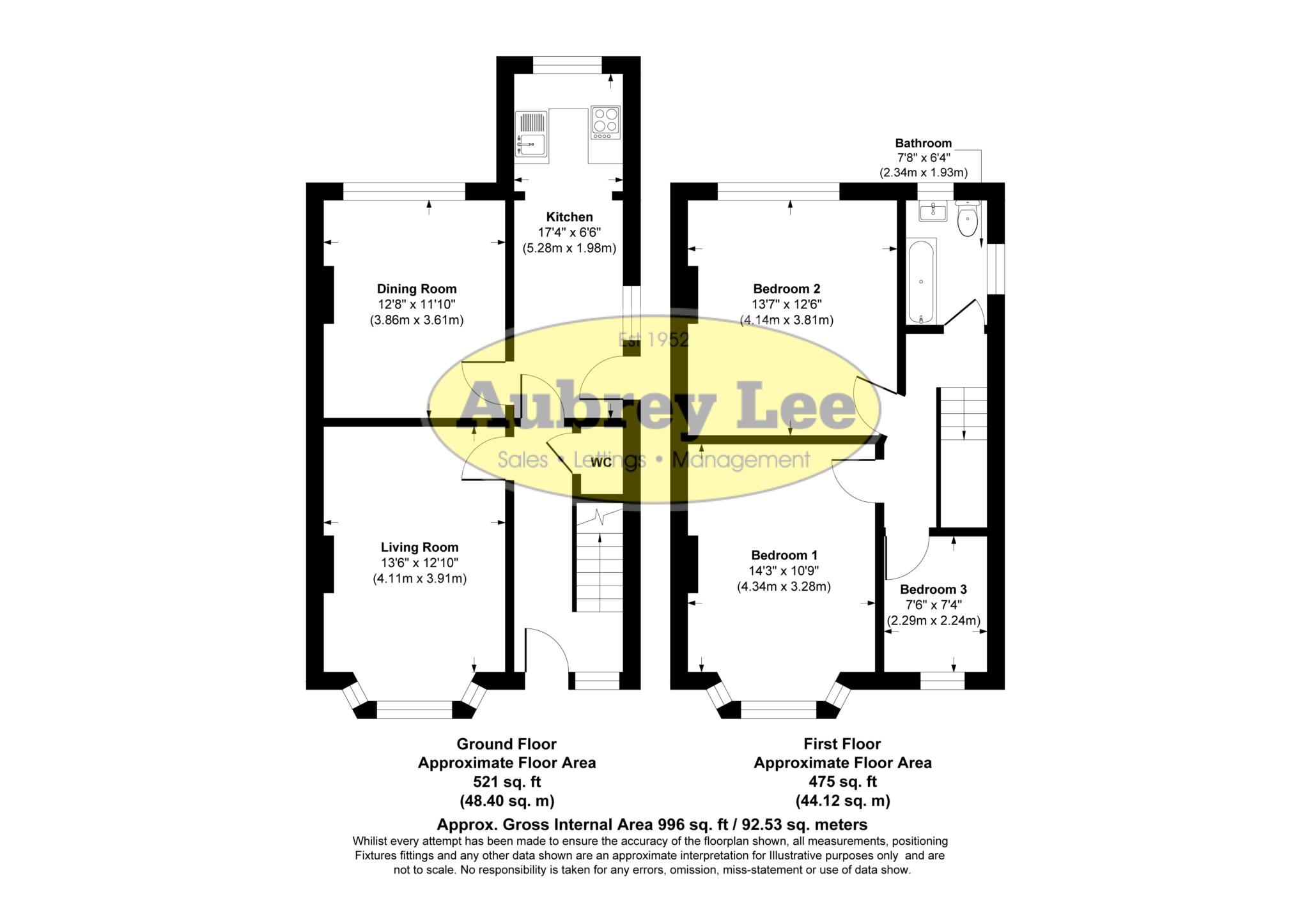 38, Tewkesbury Drive, Manchester floorplan