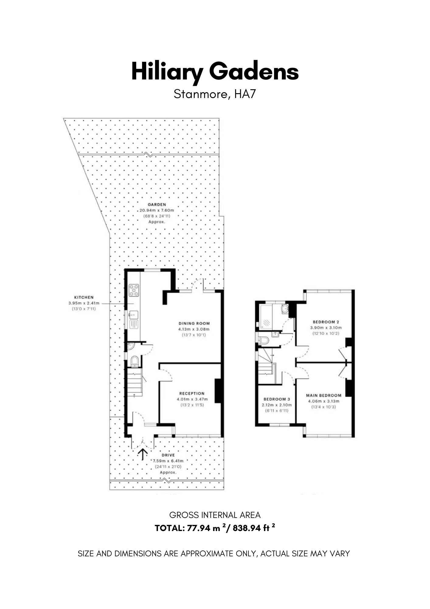 47 Hiliary Gardens, Stanmore floorplan