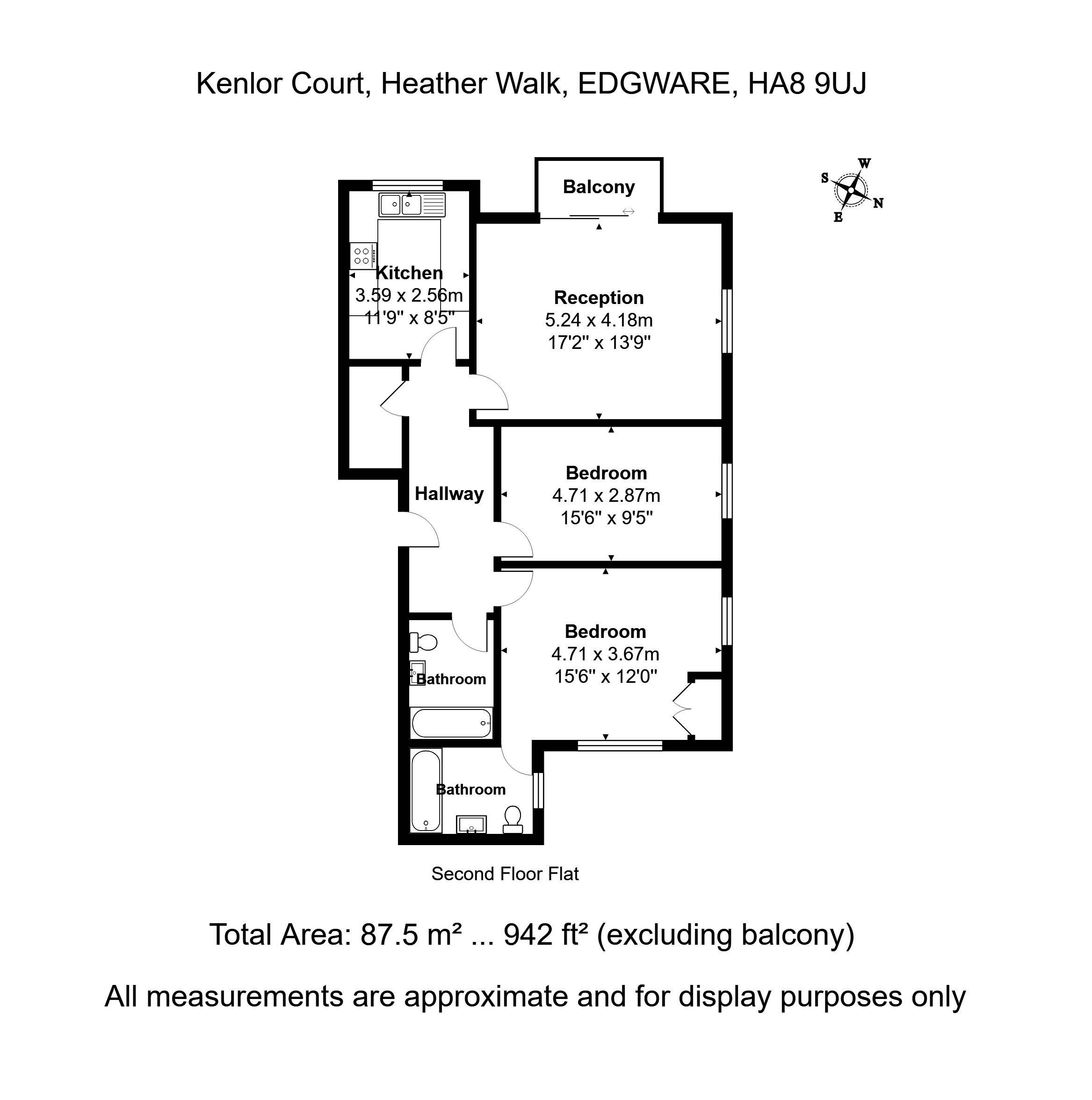 2 Bedrooms Flat for sale in Heather Walk, Edgware HA8