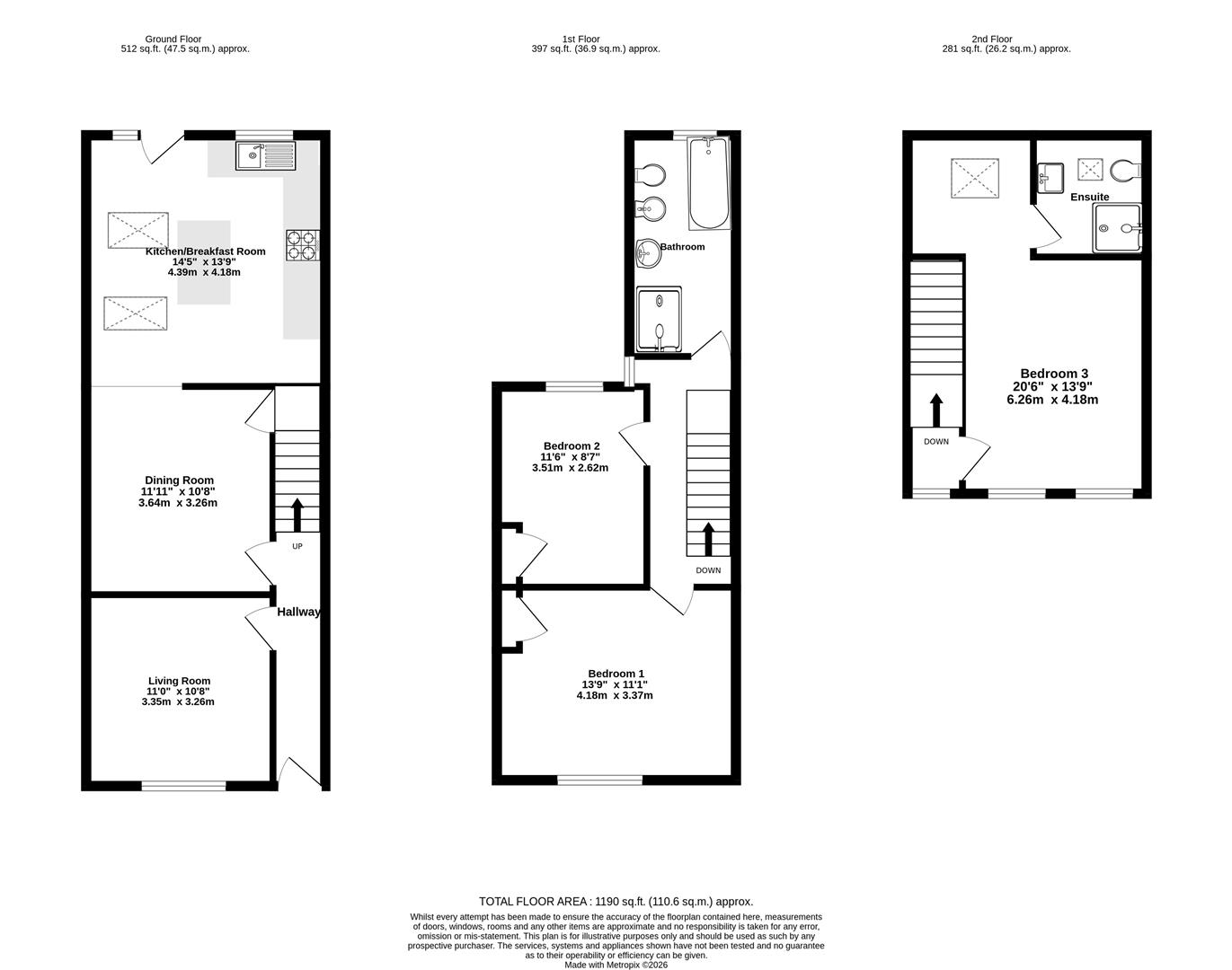 25, Upper St. Pauls Terrace, York floorplan