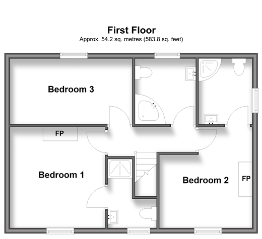School Road, Amberley floorplan