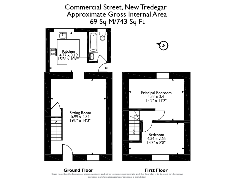 27a, Commercial Street, New Tredegar floorplan