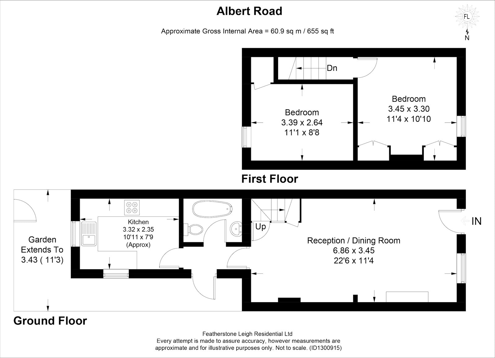 11, Albert Road, Richmond floorplan
