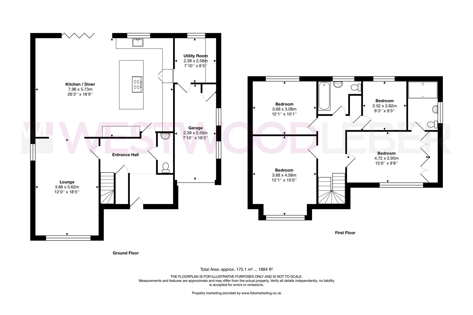 43, Woodstock Road, Broxbourne floorplan