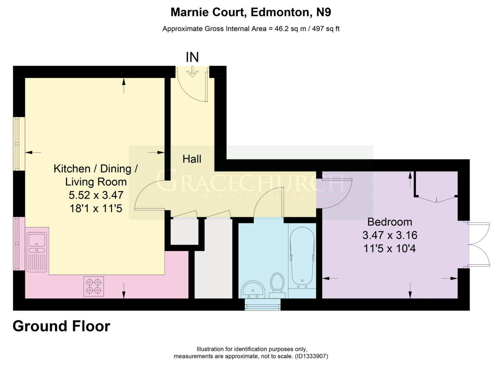 Flat 11 Marnie Court, 164a Bury Street, Edmonton floorplan