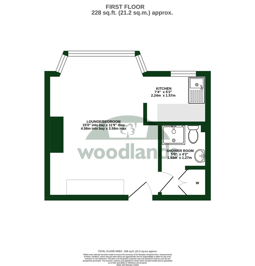 Flat 4, 27, Upper Bridge Road, Redhill floorplan