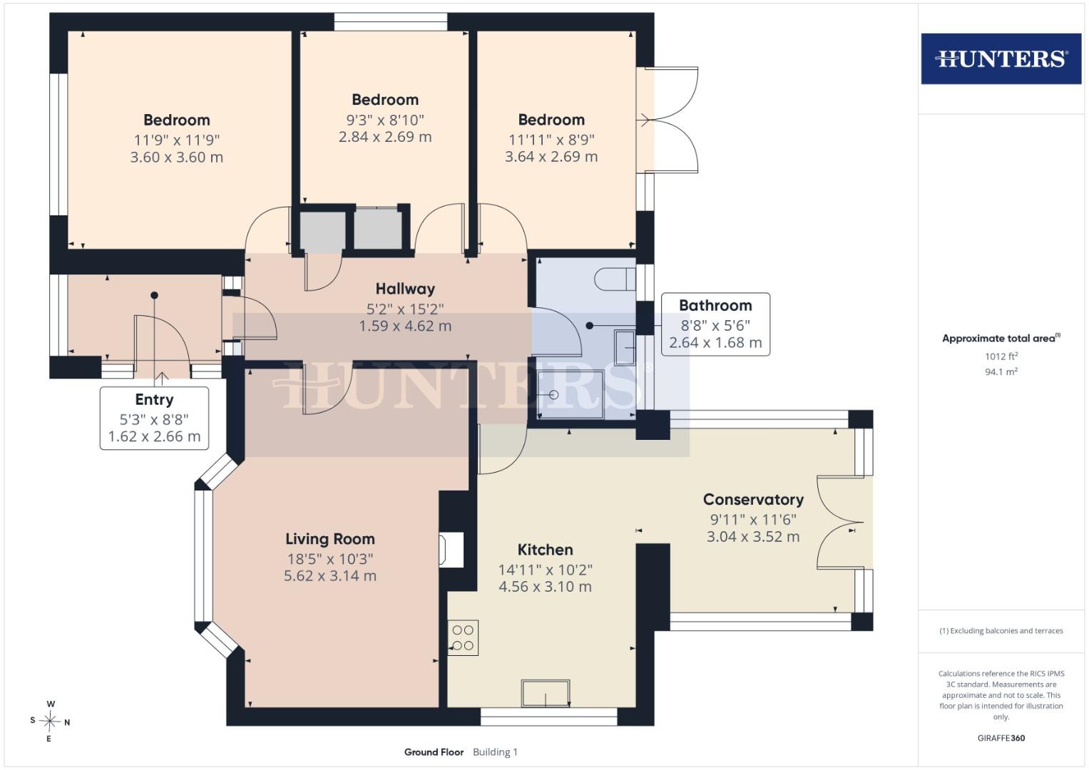 20, Dovecot Close, Filey floorplan