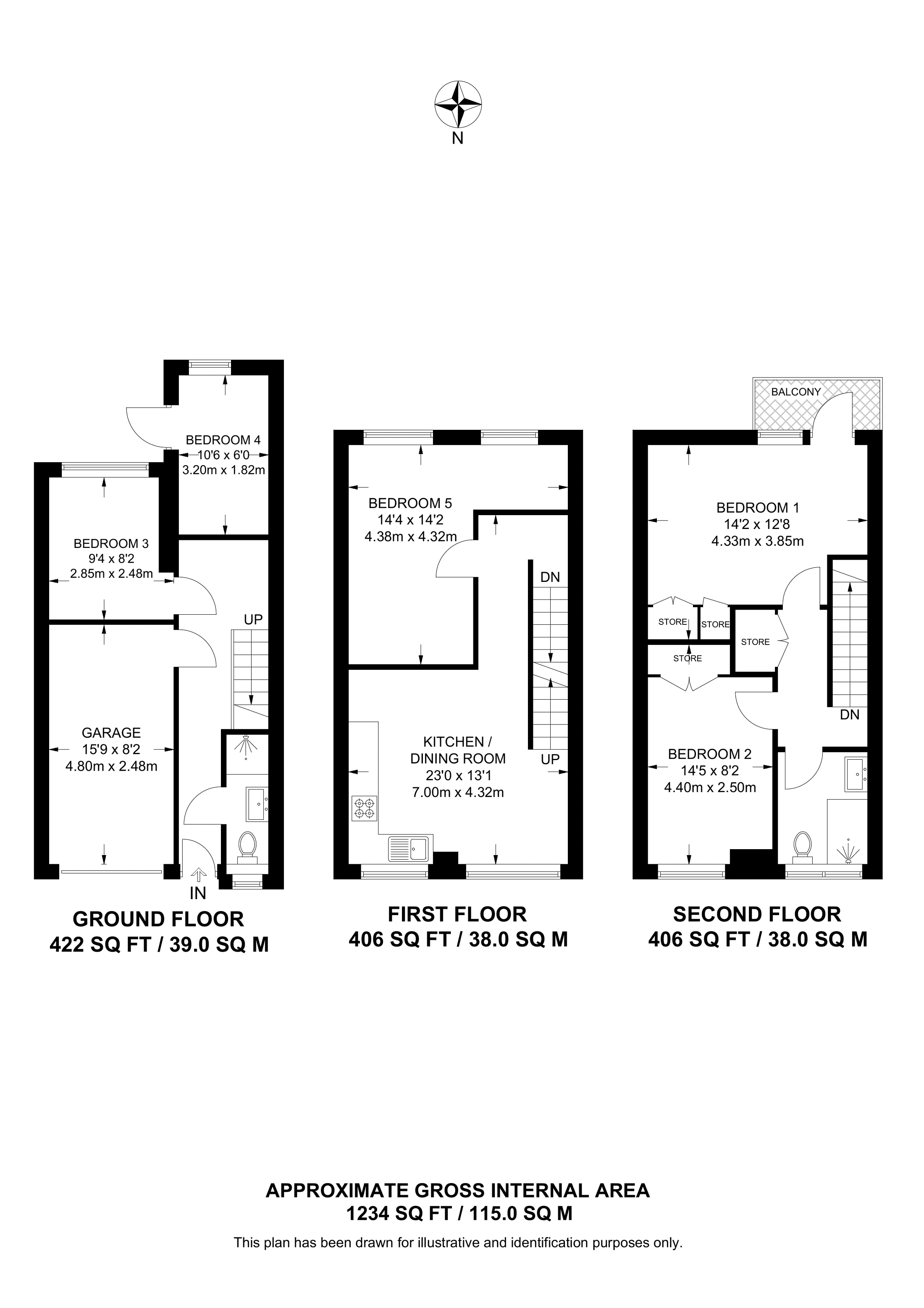 Stanthorpe Close, Streatham floorplan
