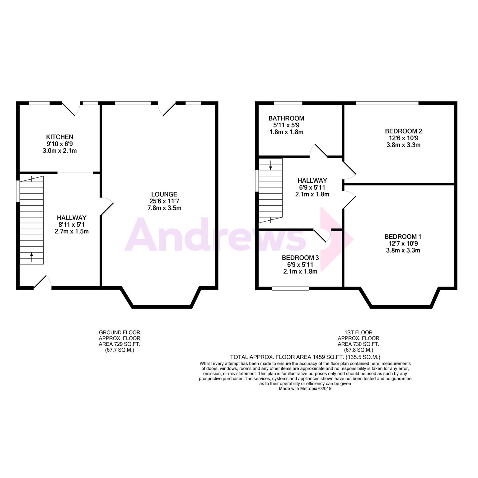 28, Waltham Drive, Edgware floorplan