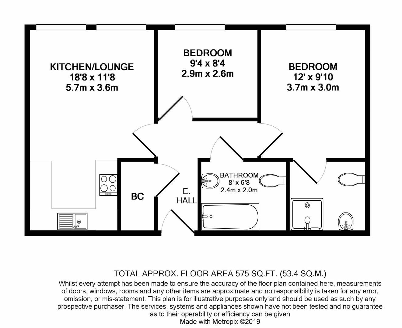 8 The Decks, Lock 3, Runcorn floorplan