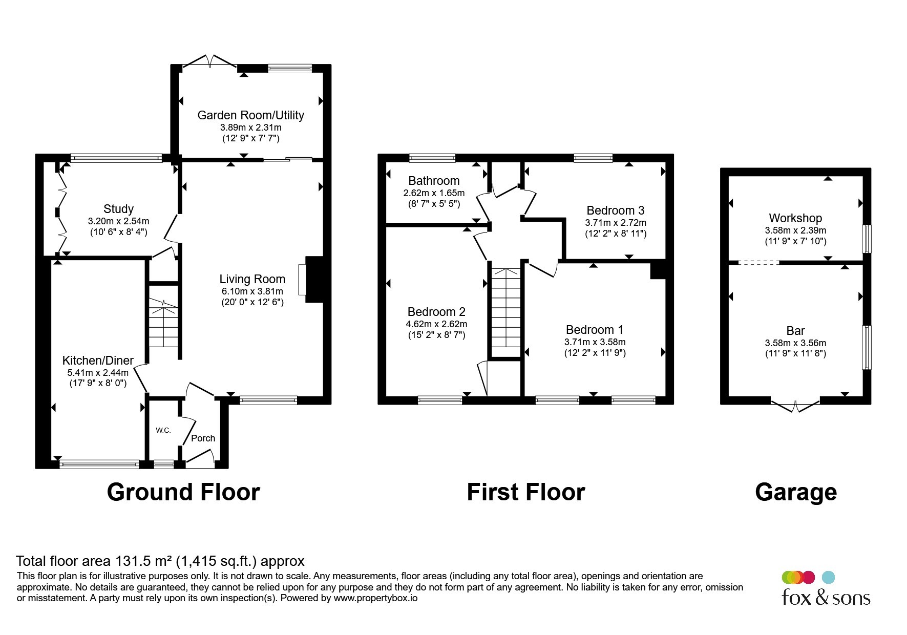 Oak Rise, Smallridge, Axminster floorplan