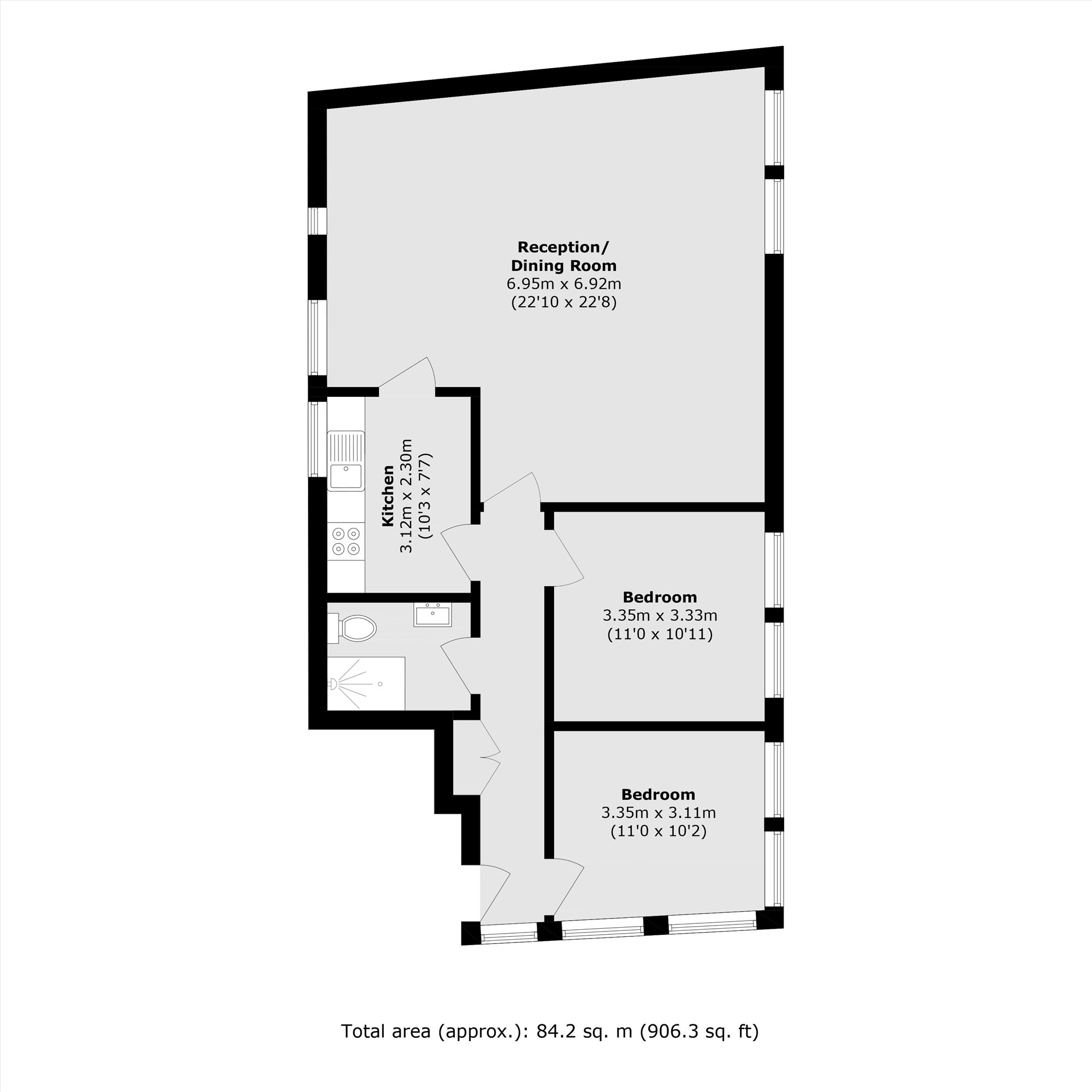Ground Floor Flat, 70, Varden Street, London floorplan