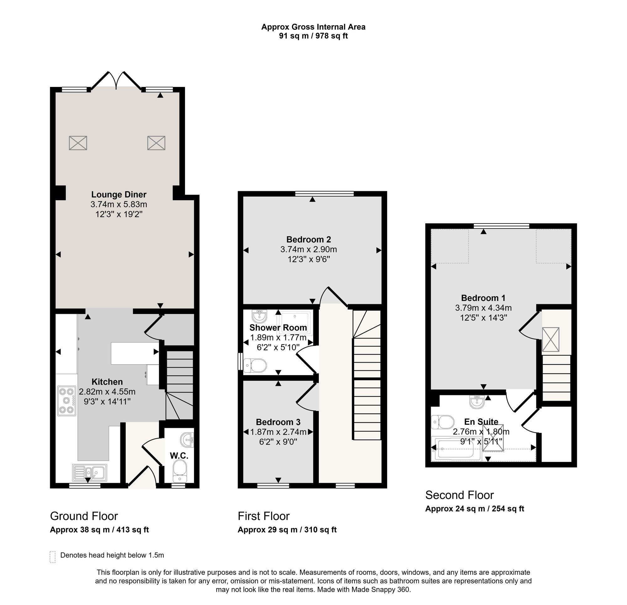 2C Bowness Avenue, Manchester floorplan