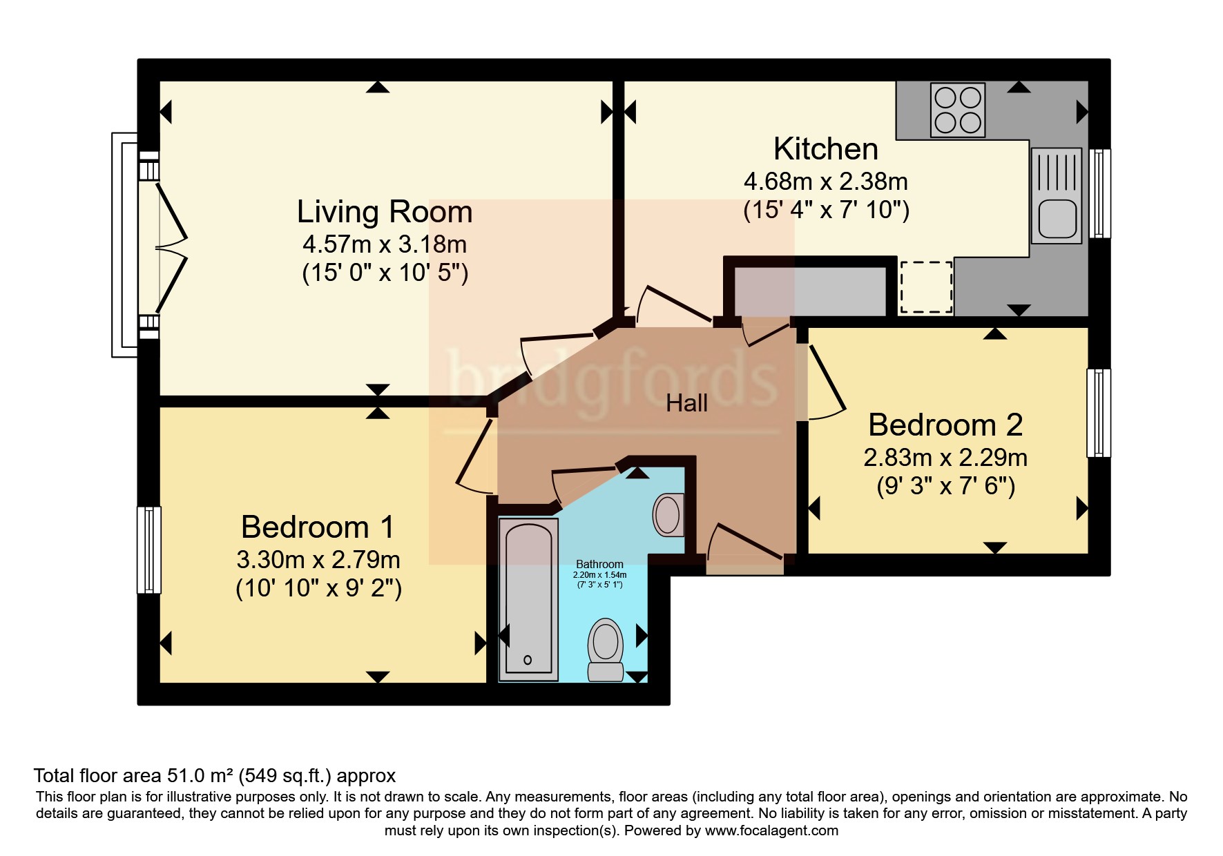 4, Stone Bridge Court, 2, Farnley Crescent, West Yorkshire floorplan