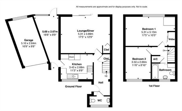 2 Bedrooms Semi-detached house for sale in Manor Gardens, Guildford, Surrey GU2