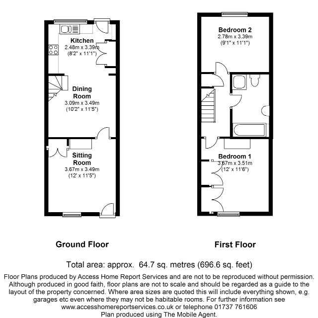 2, Ralph Cottages, Dormansland floorplan