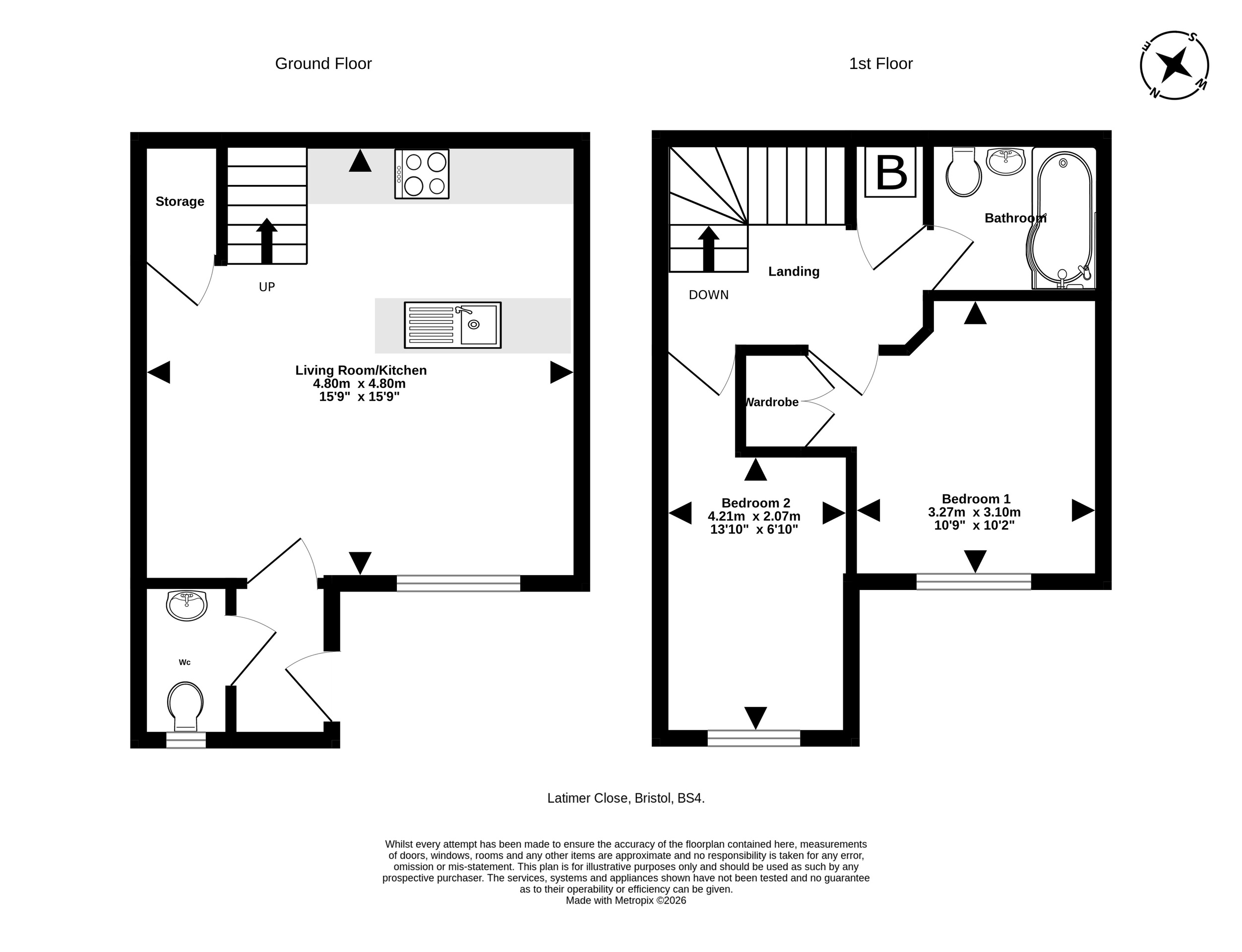 39 Latimer Close, Bristol floorplan