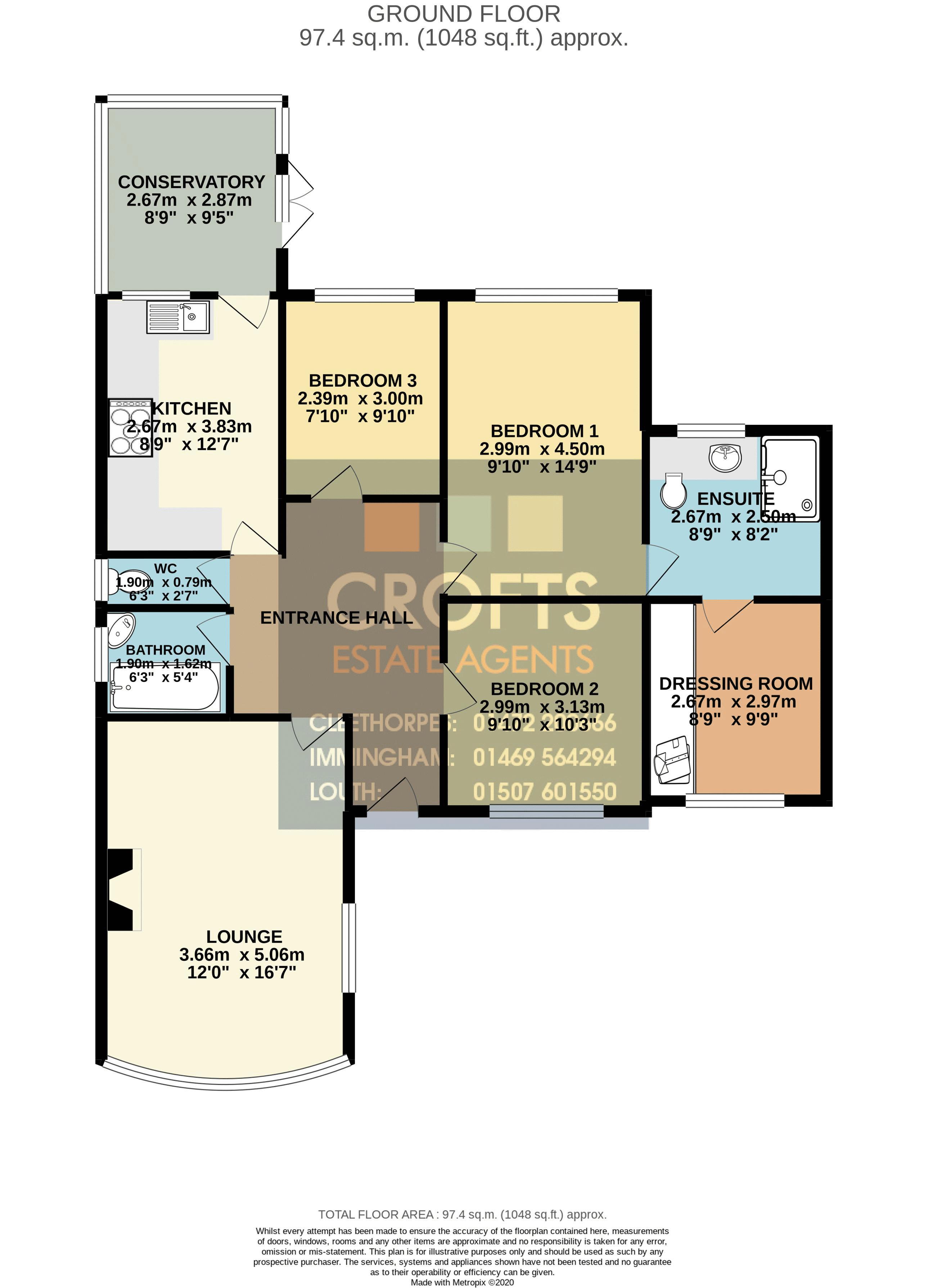 19, Shetland Way, Immingham floorplan