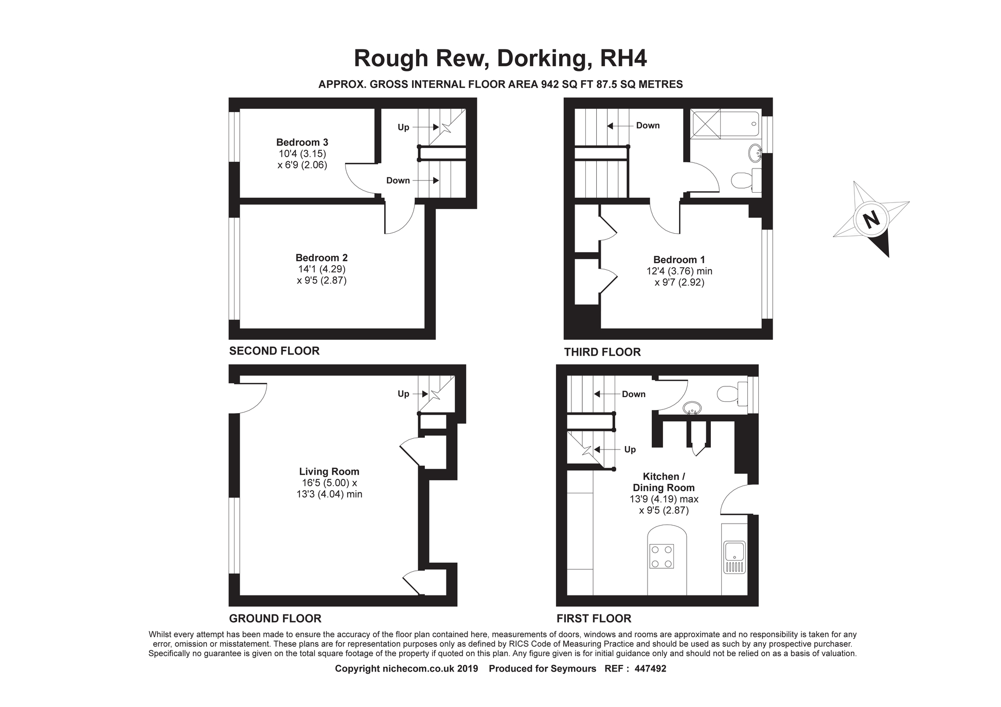 3 Bedrooms Terraced house for sale in Rough Rew, Dorking RH4