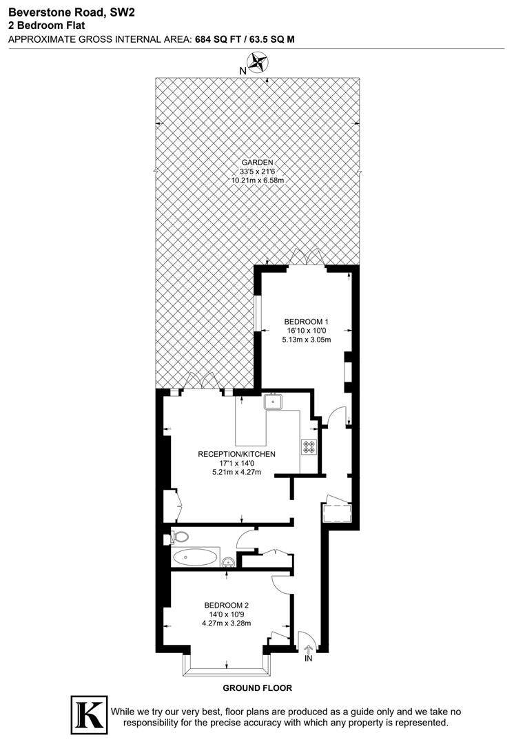 1, Beverstone Road, London floorplan