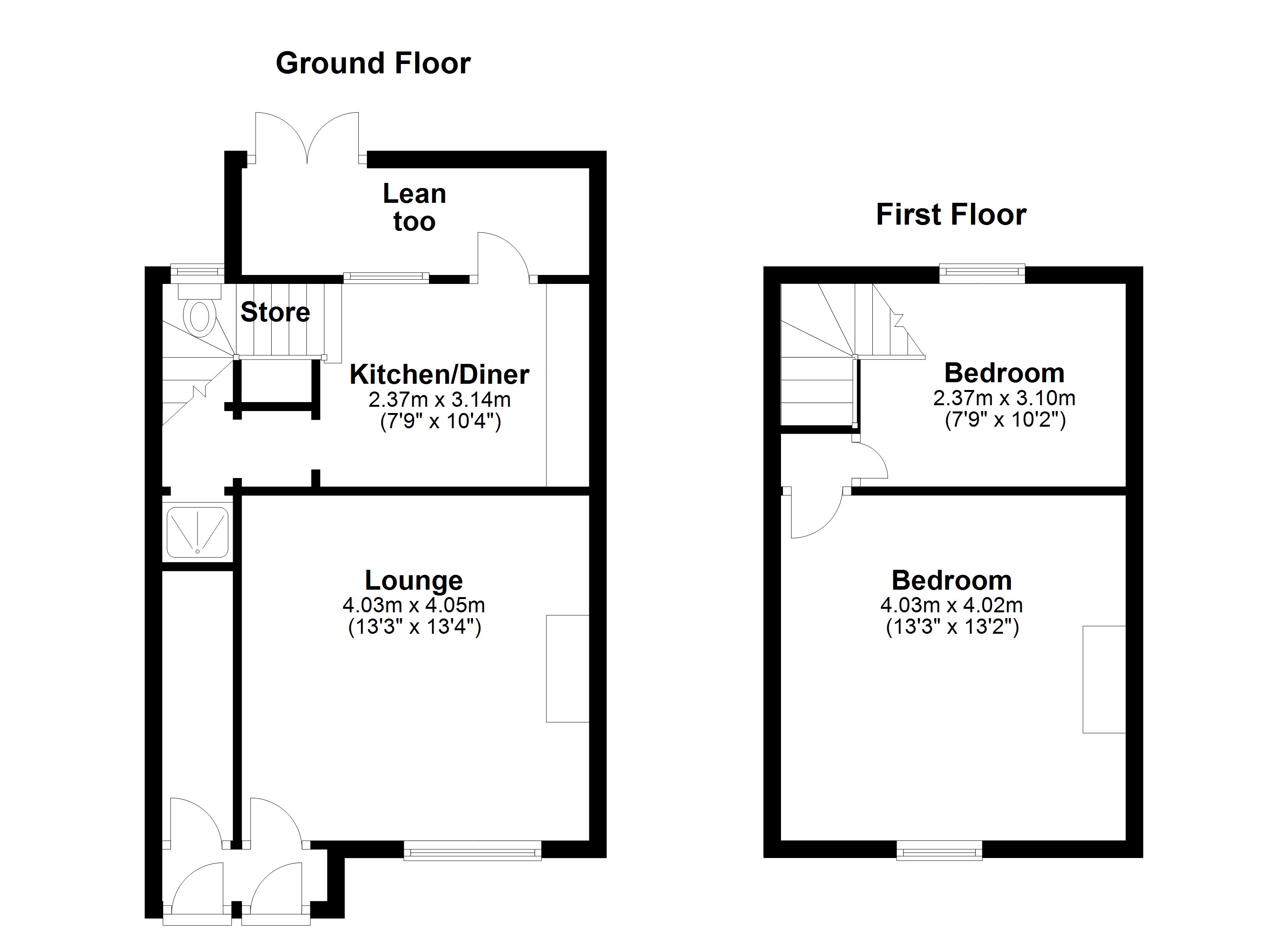 2 Bedrooms Terraced house for sale in Hollin Busk Road, Deepcar, Sheffield S36