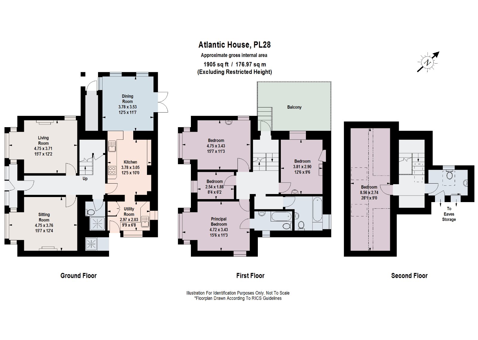 Atlantic House,, Treyarnon Bay, Cornwall floorplan
