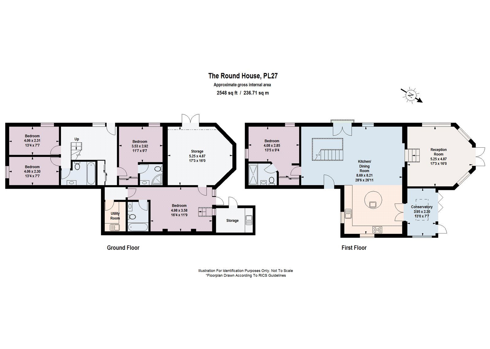 Round House,, St. Issey, Cornwall floorplan