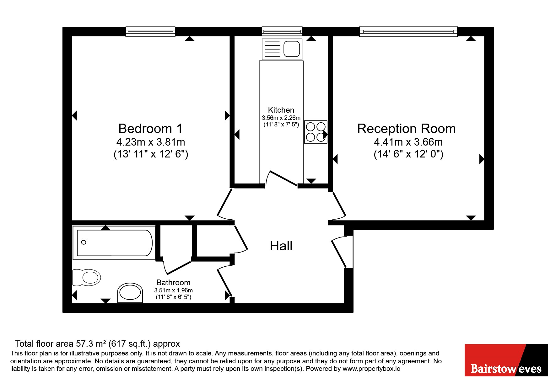 Flat 4, Michelle Court,, Torrington Park, London floorplan