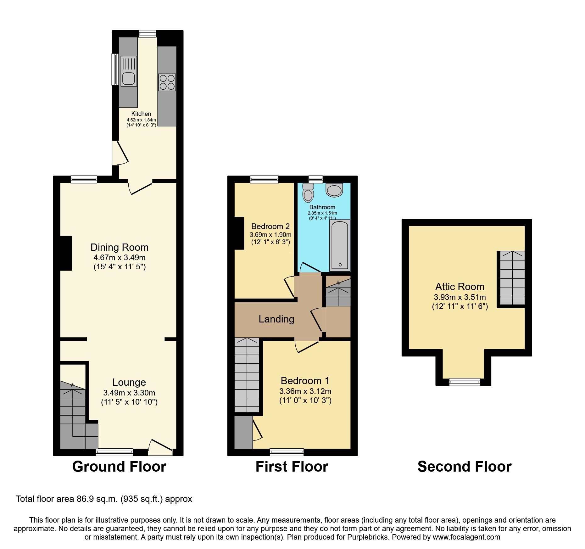 53, Bagshaw Street, Mansfield floorplan