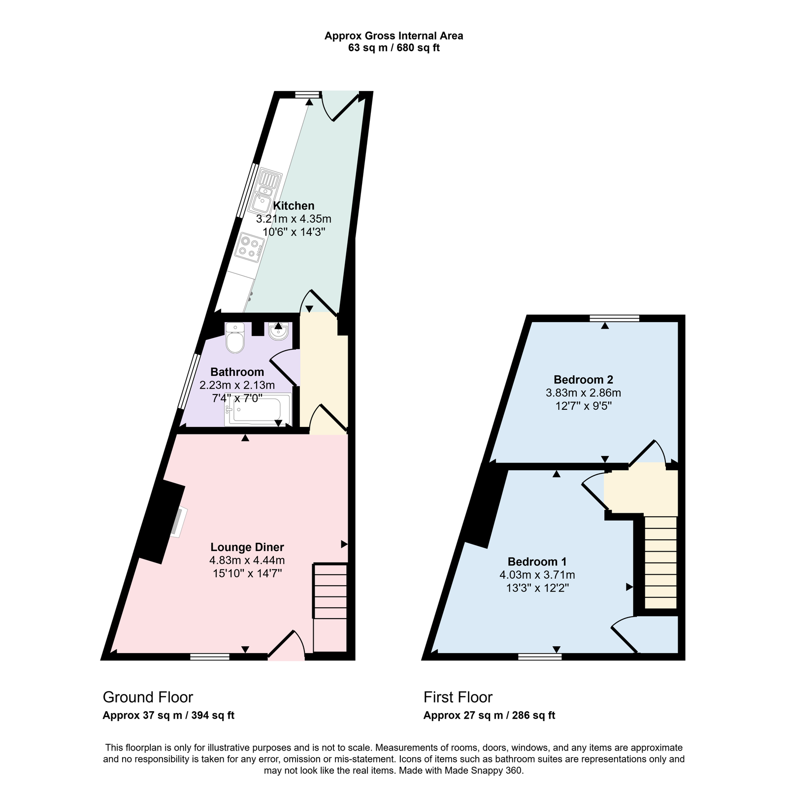 8, Archer Street, Workington floorplan