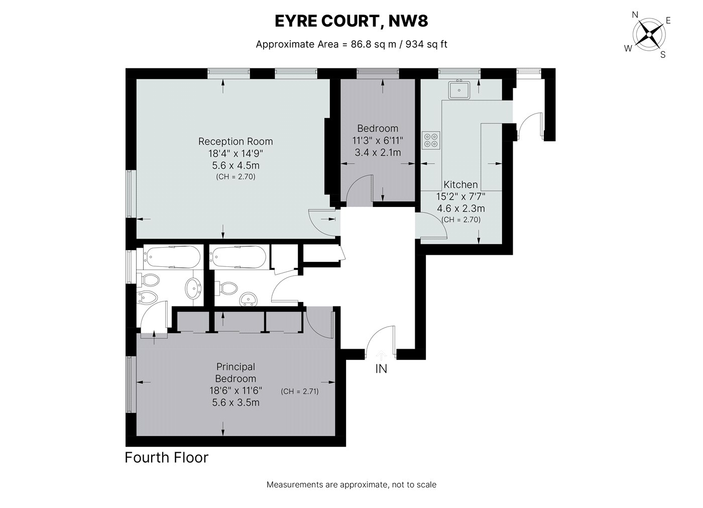 121, Eyre Court, St John's Wood floorplan