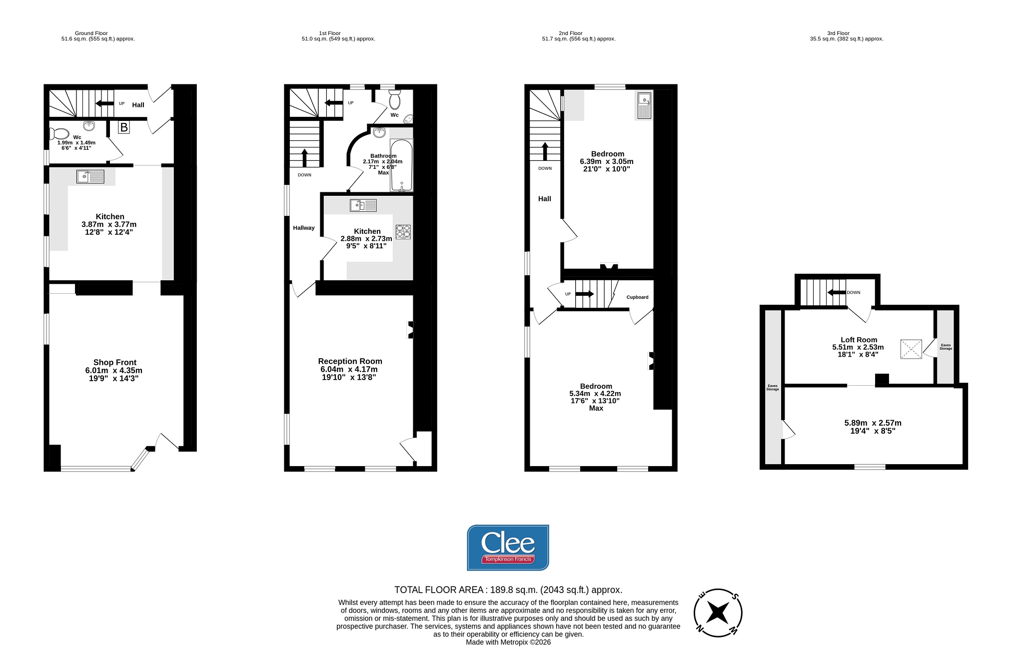 20, The Struet, Brecon floorplan