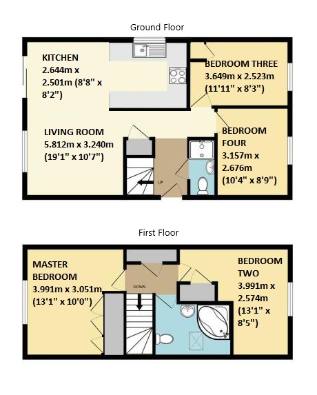 9, Honicombe Park, CALLINGTON floorplan