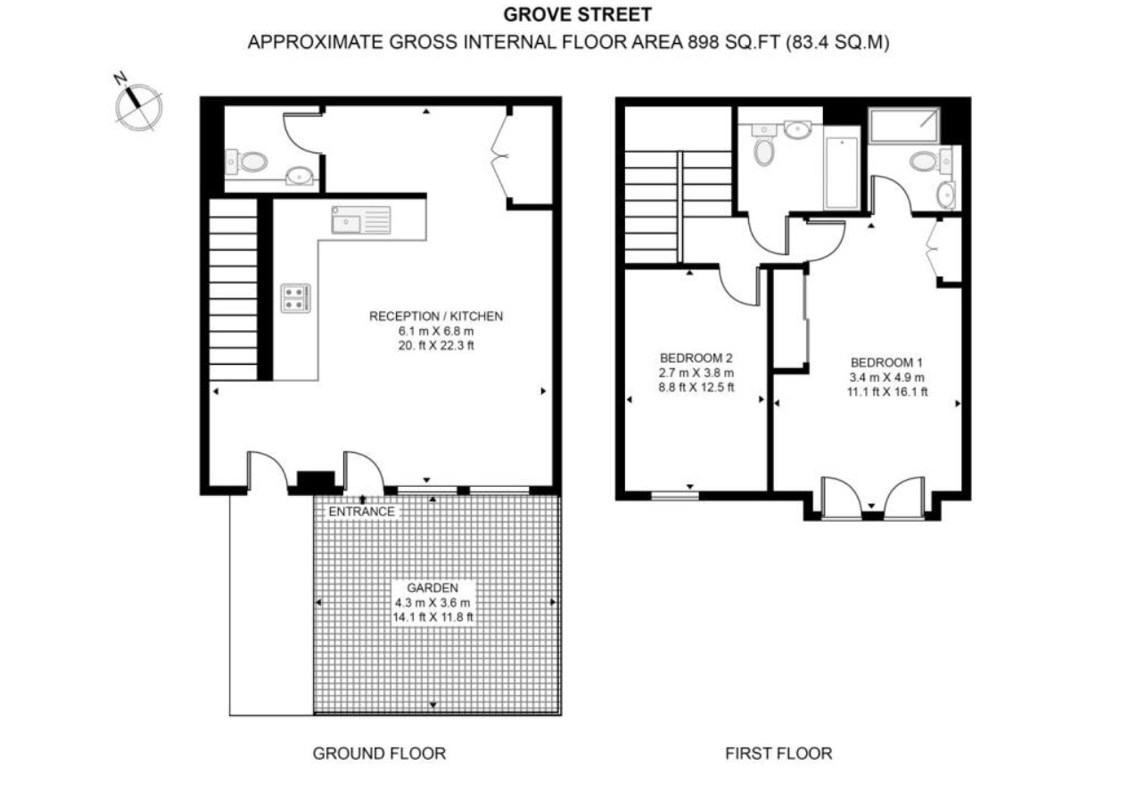 171, Grove Street, London floorplan