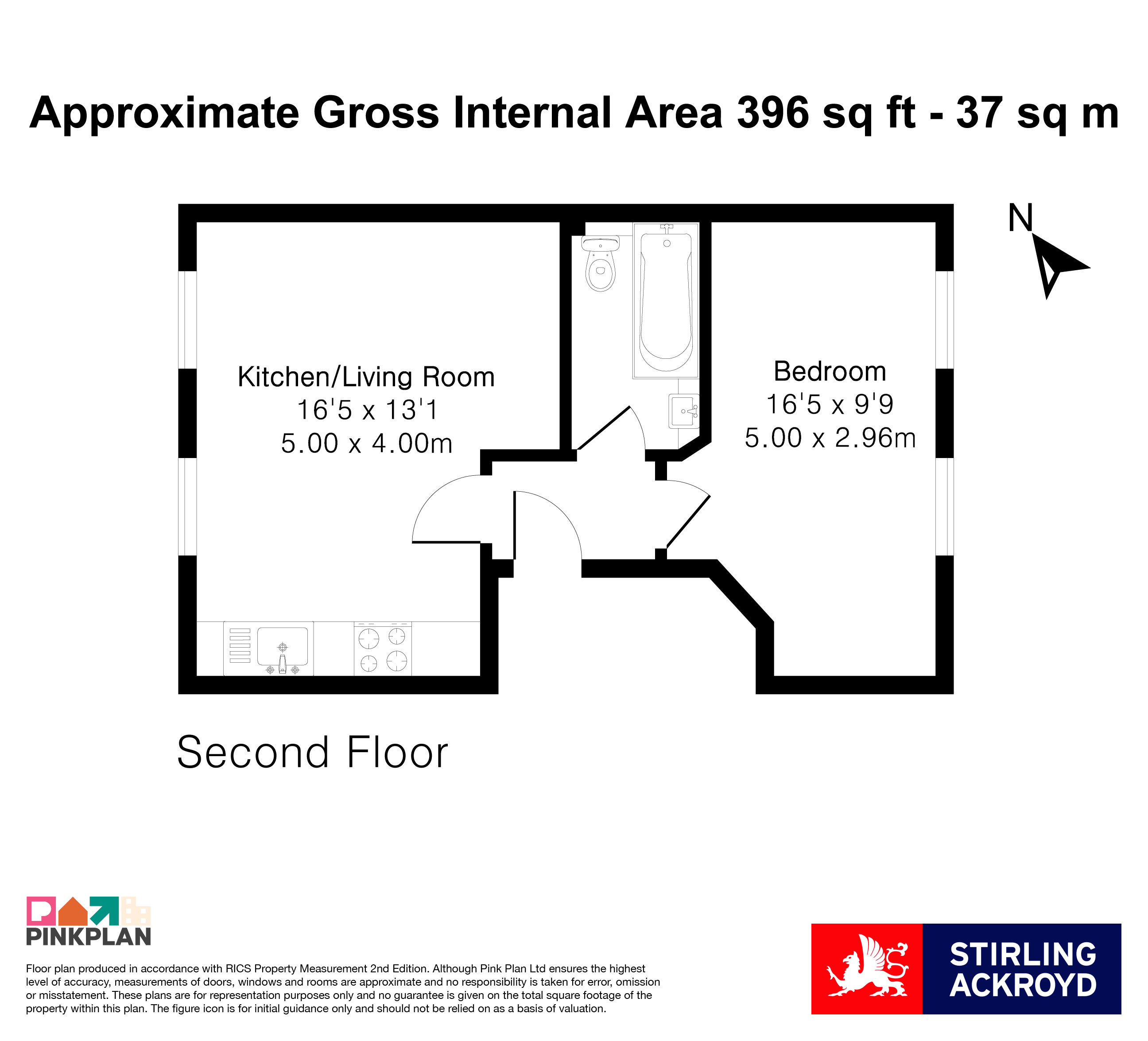 Flat 4, 17, Broadway Market, London floorplan