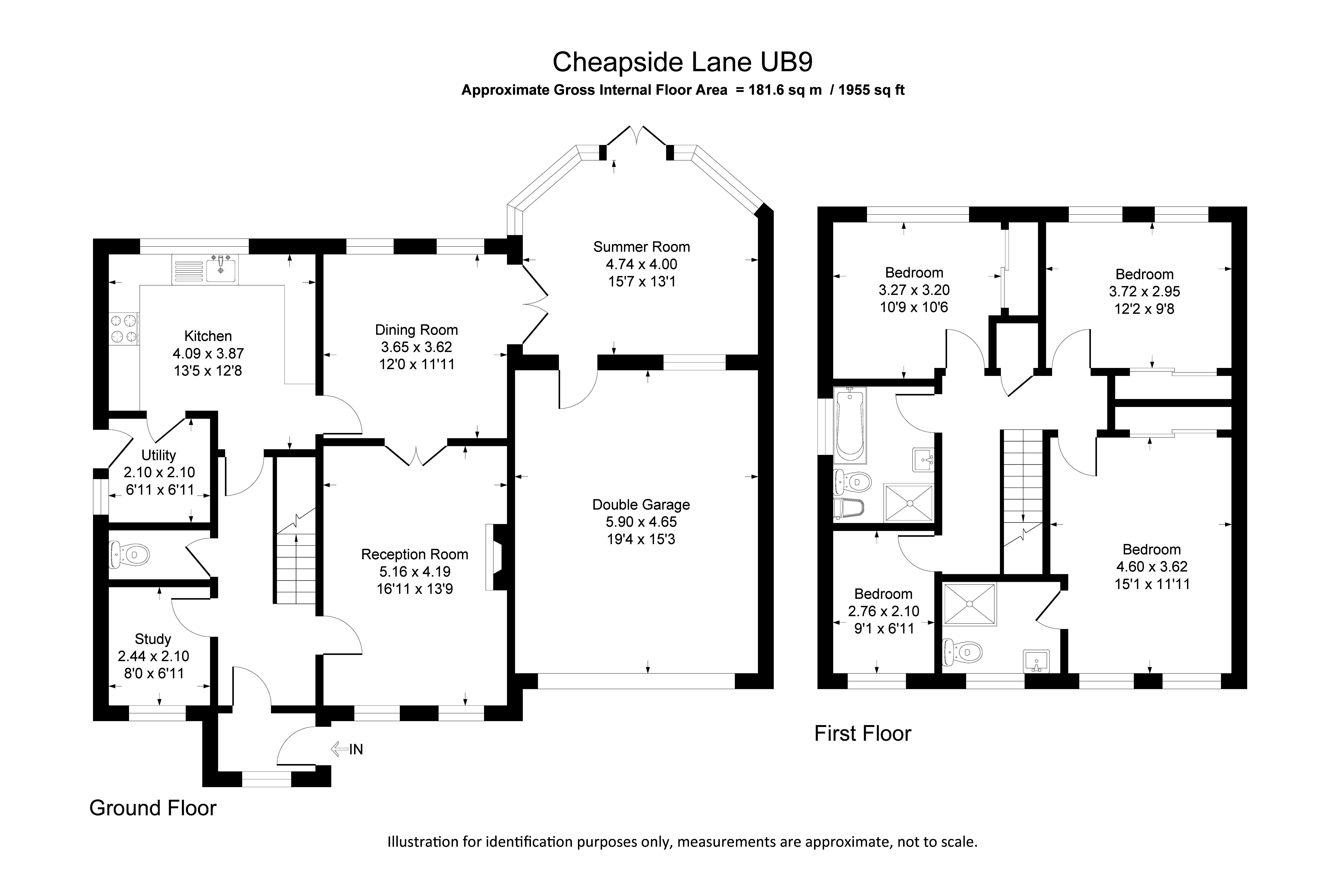 Cheapside Lane, Denham, Uxbridge UB9, 4 bedroom detached house for sale