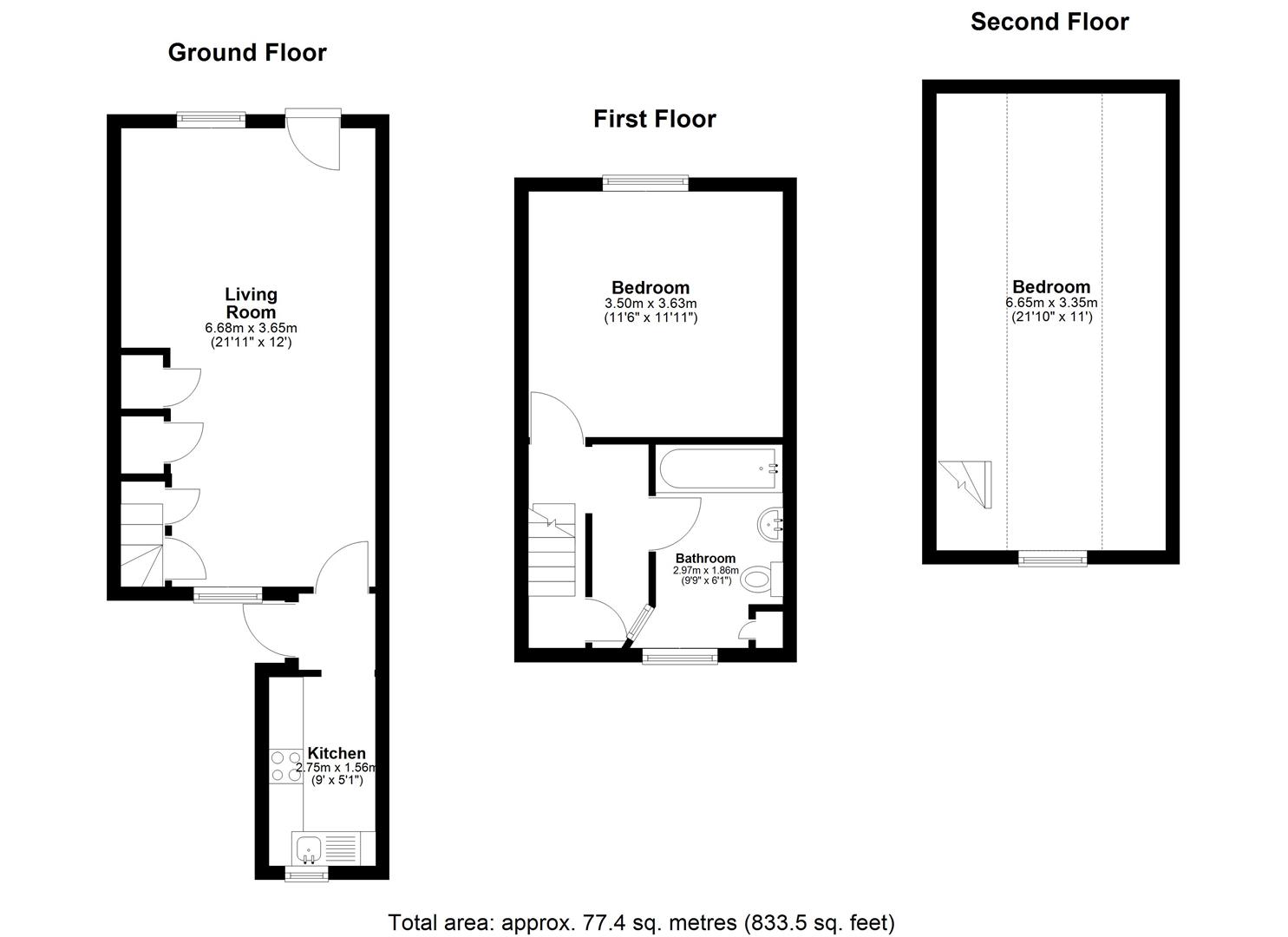 43, High Street, Aylesford floorplan
