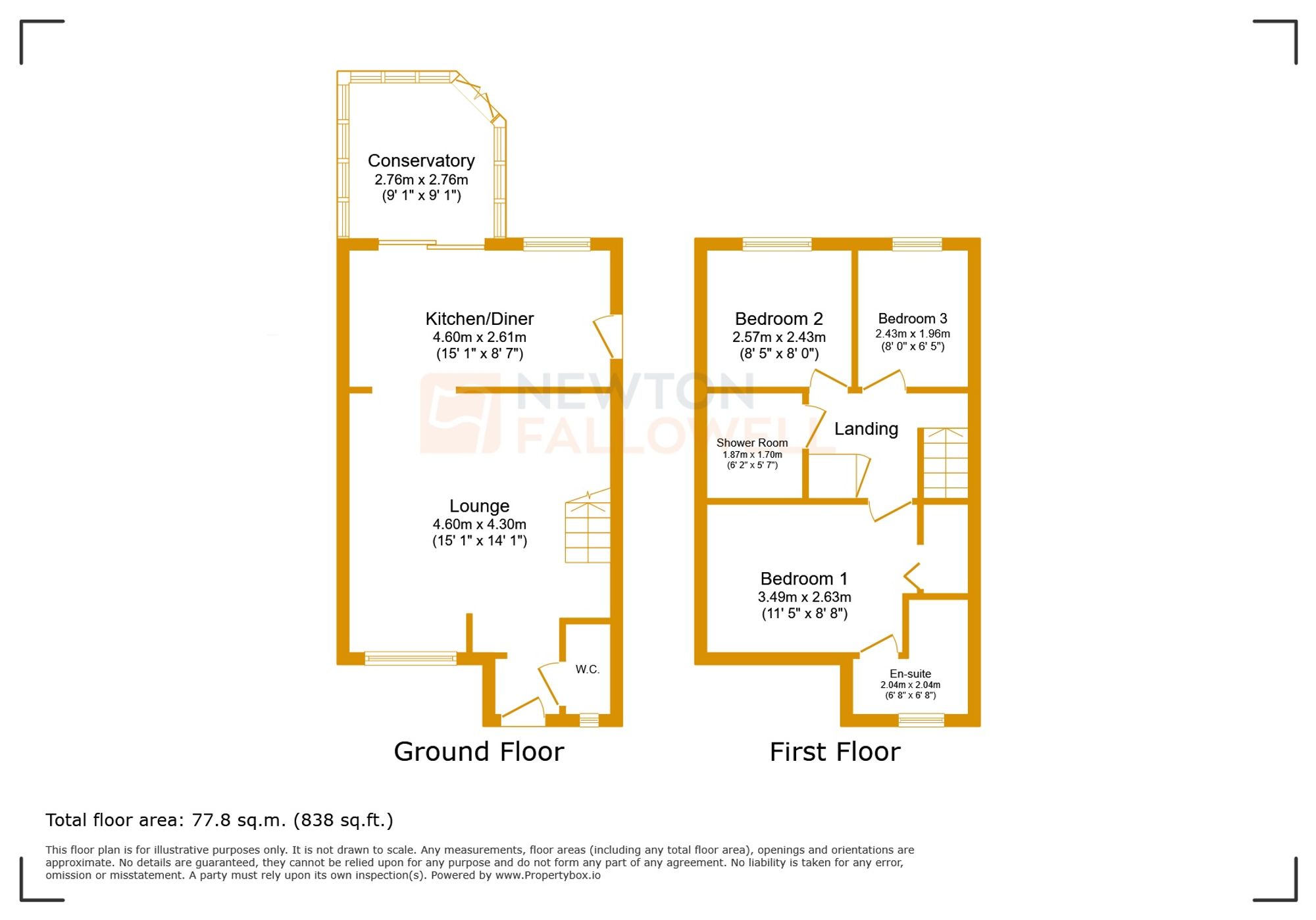 21 Darien Way, Leicester floorplan