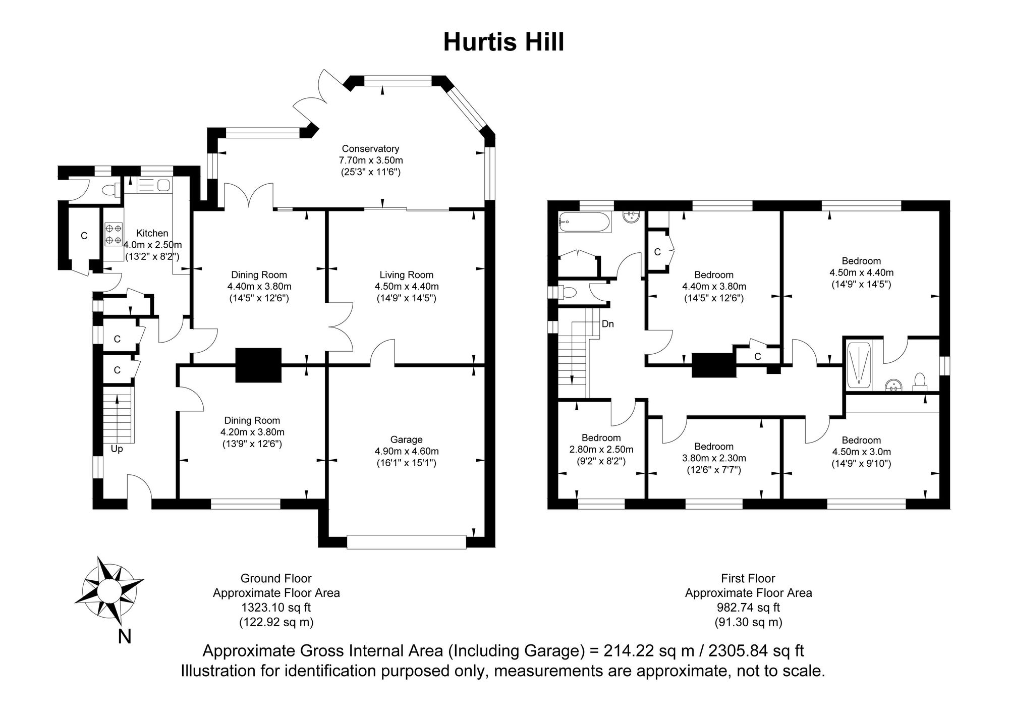 Larchcroft Hurtis Hill, Crowborough floorplan