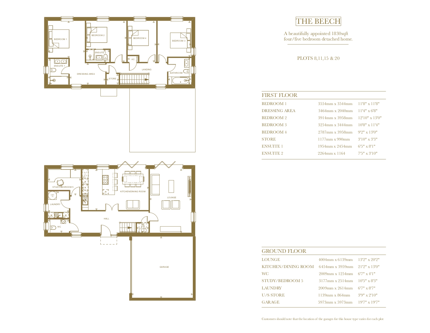 The Beech, Plot 11, The Residences at Eastwood Park, Falfield floorplan