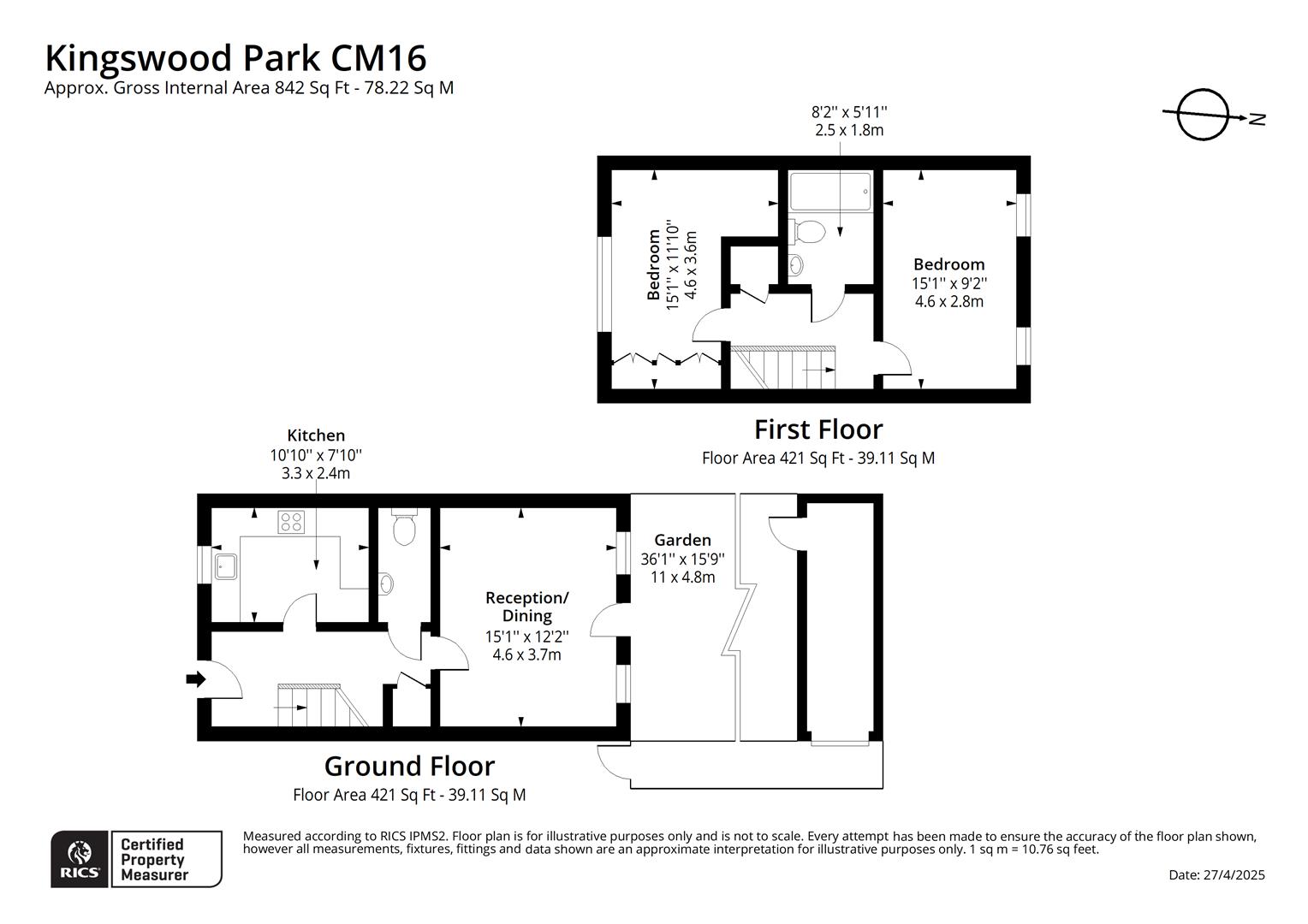 27, Kings Wood Park, Epping floorplan